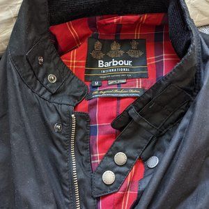 Barbour Intl Enfield waxed cotton jacket